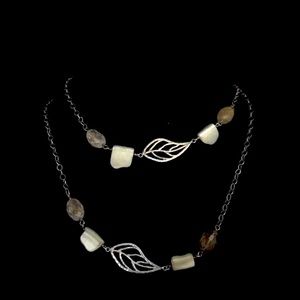 Sterling Leaves Necklace